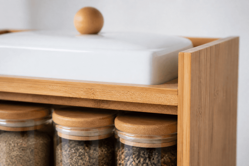 Detailaufnahme des Küchen-Organizers