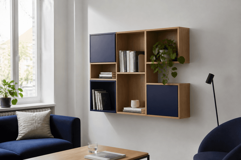 Regalmodul Compact an der Wand